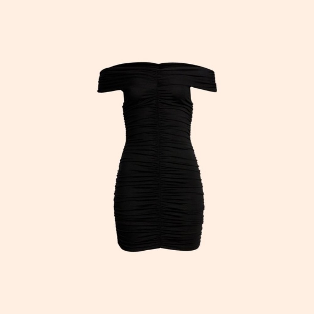 REFORMATION Sabine Ruched Off Shoulder Dress - Picture 5 of 5